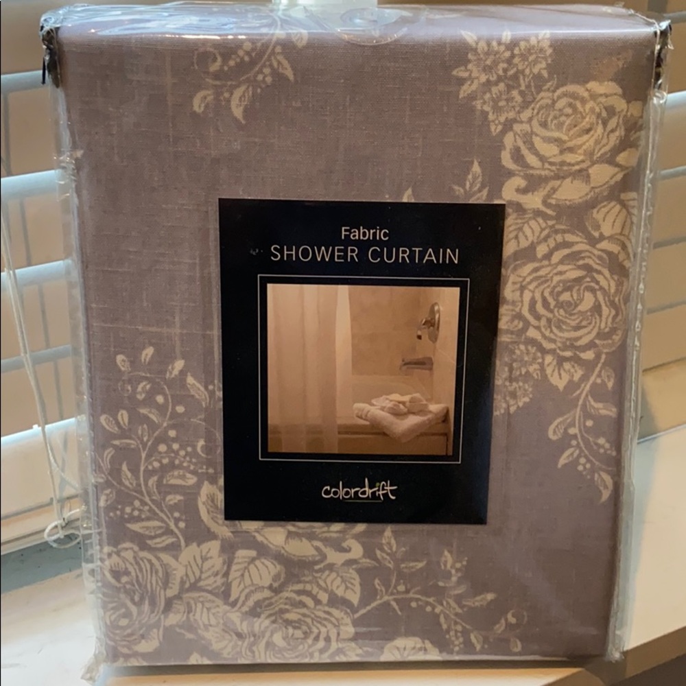 Floral shower curtain